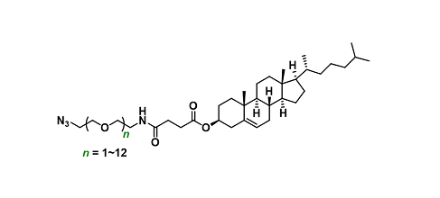 Cholesterol-PEGn-Azide