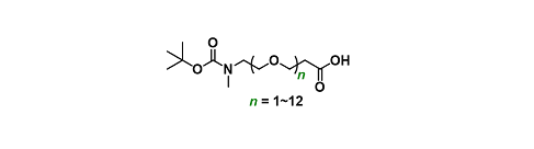 N-Methyl-N-(t-Boc)-PEGn-Acid