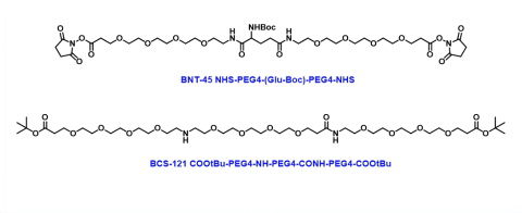 A-PEGn-Linker-PEGn-B